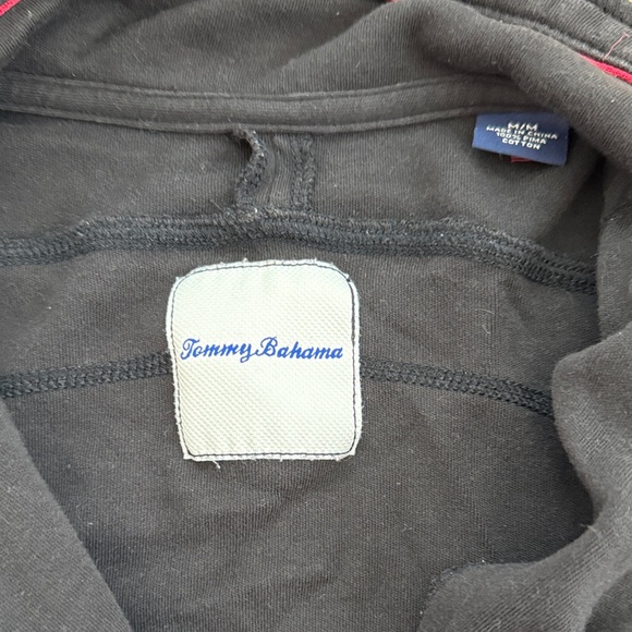 Tommy Bahama Black Quarter-Zip Pullover - Picture 2 of 5